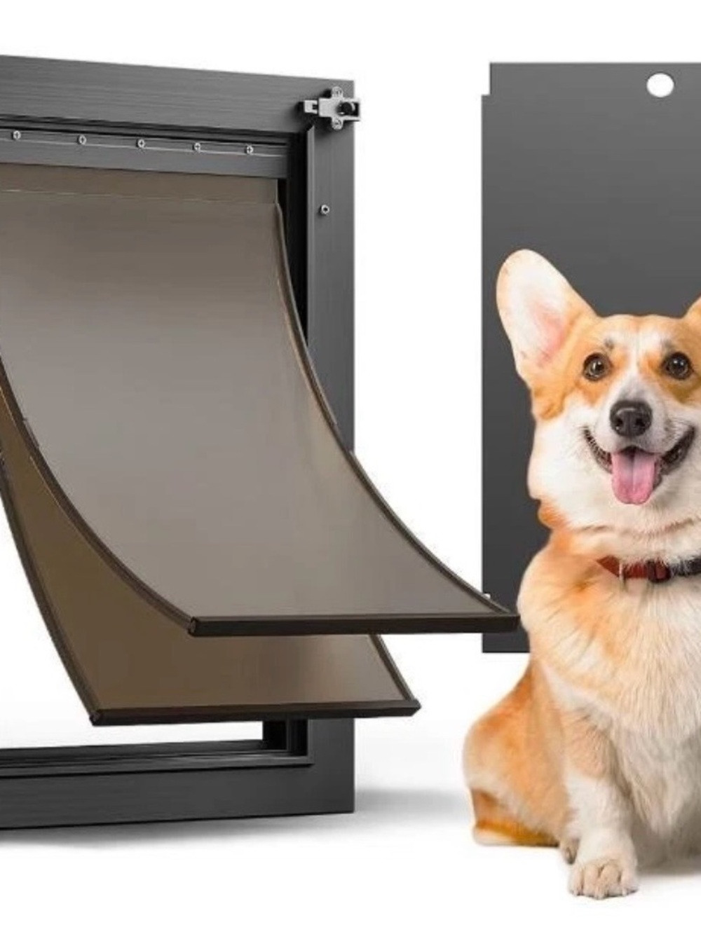 Sliding Pet Door Panel Replacement — Brown